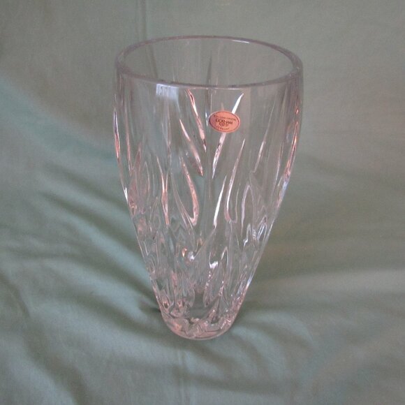 100 % Lead Crystal Vase. New. - Picture 1 of 3
